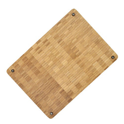 Shinrai Knives - Luxury Cutting Board Bamboo Wood - End Grain - 35 × 25 × 2.5 cm