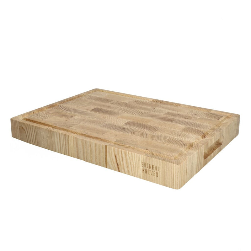 Luxury Ash Wood Cutting Board, End Grain, Bundle