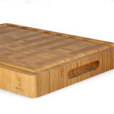 Luxury Cutting Board Solid Bamboo Wood, End grain, 40 x 30 x, 4.5 cm