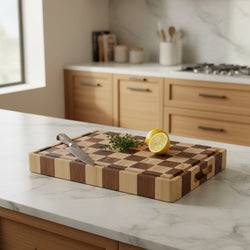 Chess Cutting Board Acacia Wood - 40 x 30 x 4.5 cm