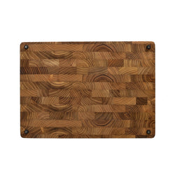 Shinrai Knives - Luxe Snijplank Teak hout - Kopshout - 35 × 25 × 2.5 cm Houten snijplank Shinrai Knives 