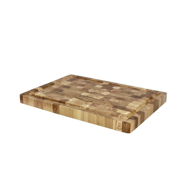 Luxury Teak Wood End Grain Cutting Board Bundle