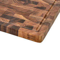Shinrai Knives - Luxury Cutting Board Walnut Wood - End Grain - 35 × 25 × 2.5 cm