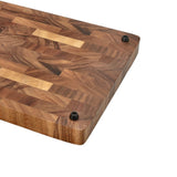 Shinrai Knives - Luxury Cutting Board Walnut Wood - End Grain - 35 × 25 × 2.5 cm