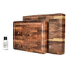 Shinrai Knives - Luxe Snijplank Walnotenhout - Kopshout - Bundel