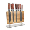 Micarta Jewels 7-Piece Knife Set + Knife Block Stans