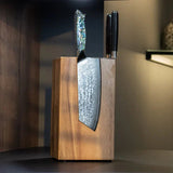 Shinrai Knives - Parelmoer Jewels 5-delige Messenset + Messenblok Rotate Messenset met blok Shinrai Knives 