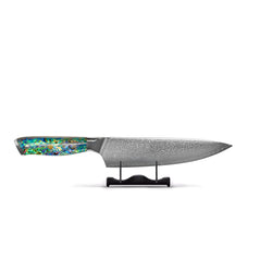 Shinrai Knives - Parelmoer Jewels Damascus Koksmes 20 cm Koksmes Shinrai Knives 