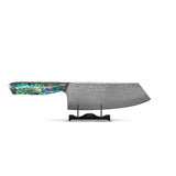 Shinrai Knives - Parelmoer Jewels Serie 5-delige Damascus Messenset Messenset Shinrai Knives 