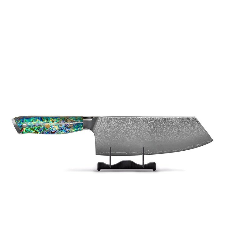 Shinrai Knives - Parelmoer Jewels Serie 5-delige Damascus Messenset Messenset Shinrai Knives 