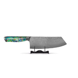 Shinrai Knives - Parelmoer Jewels Serie 5-delige Damascus Messenset Messenset Shinrai Knives 