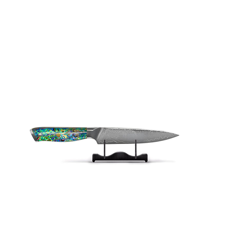 Shinrai Knives - Parelmoer Jewels Serie 5-delige Damascus Messenset Messenset Shinrai Knives 