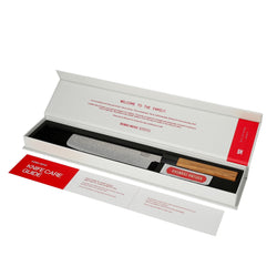 Takumi Kaza 4-piece Damascus Knife Set - Santoku + Bread Knife + Nakiri + Paring Knife