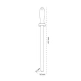 Shinrai Knives - Diamond Sharpening Rod Black