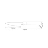 Shinrai Knives - Kurayami Damascus Paring Knife 9 cm