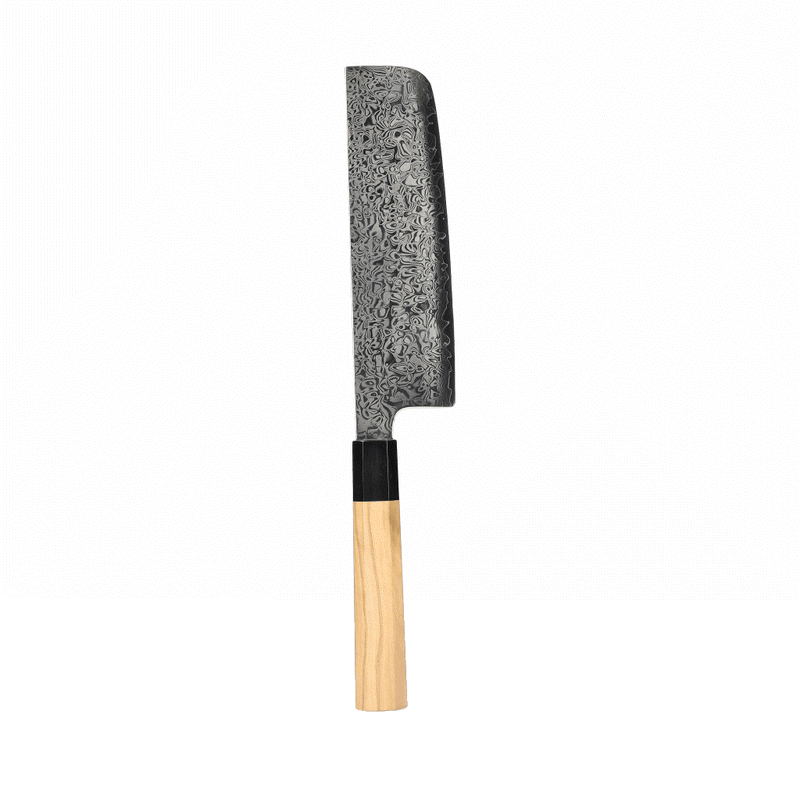 Shinrai Knives - Takumi Kaza Damascus Nakirimes 18 cm