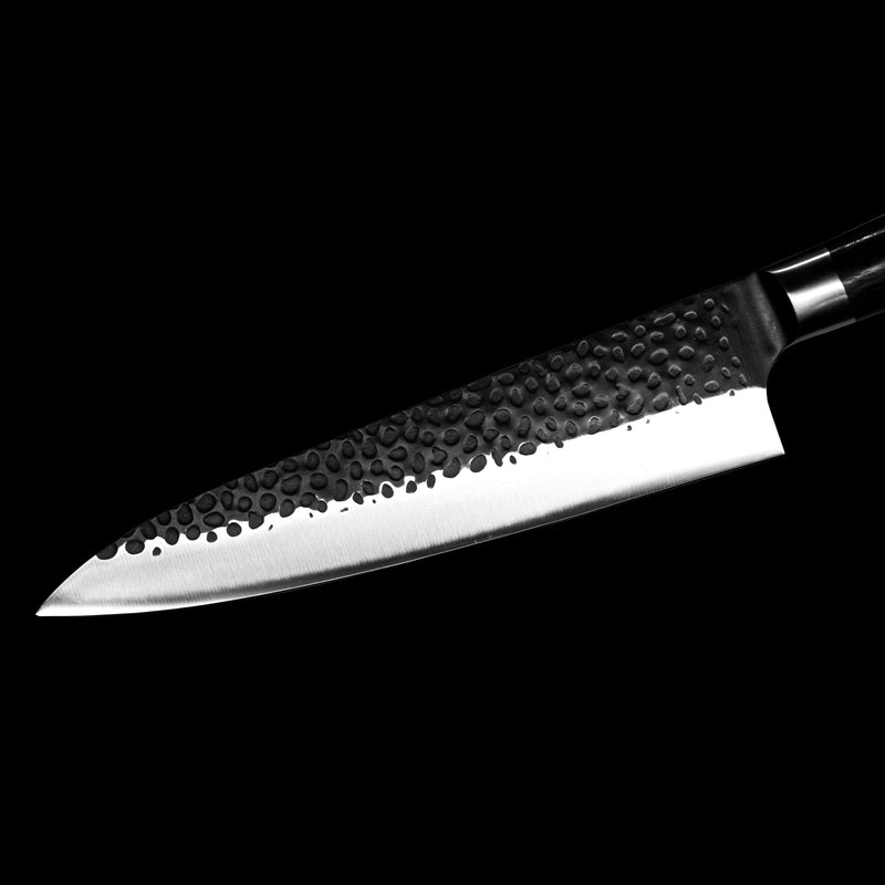 Hammered Stainless Steel Black Series - Chef's knife