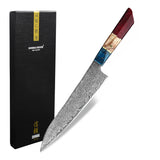 Special Edition - Ruby Epoxy Jewels - Chefs Knife