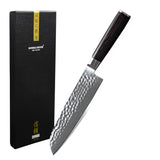 Hammered Damascus BR - Santoku Knife 18 cm