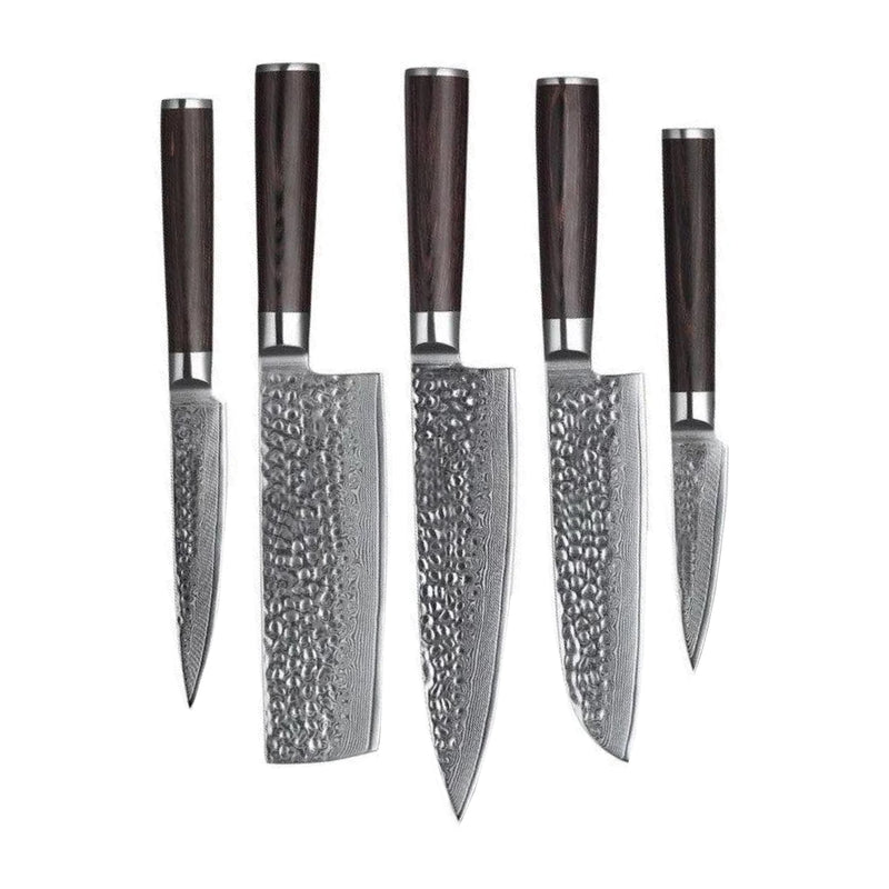 Hammered Damascus BR-Series - 5 Piece Set