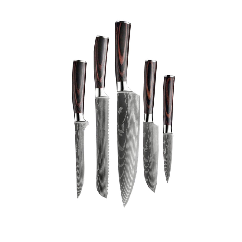 Quality Damascus Print Knives