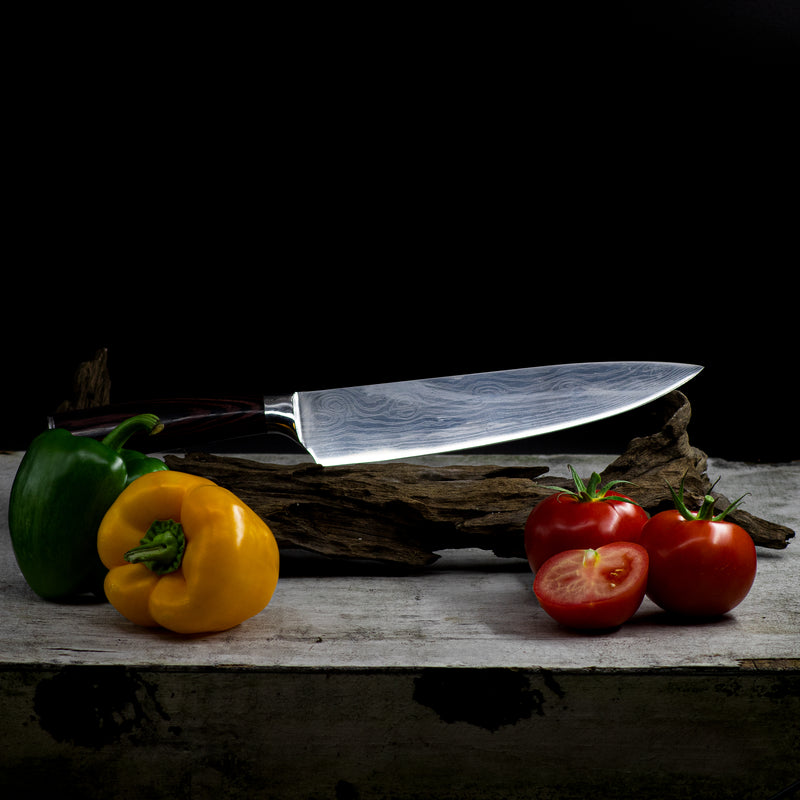 Quality Damascus print - Chef knife