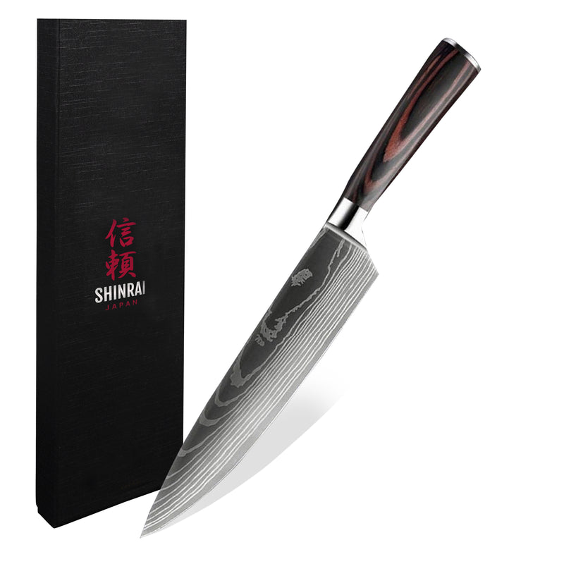 Quality Damascus print - Chef knife