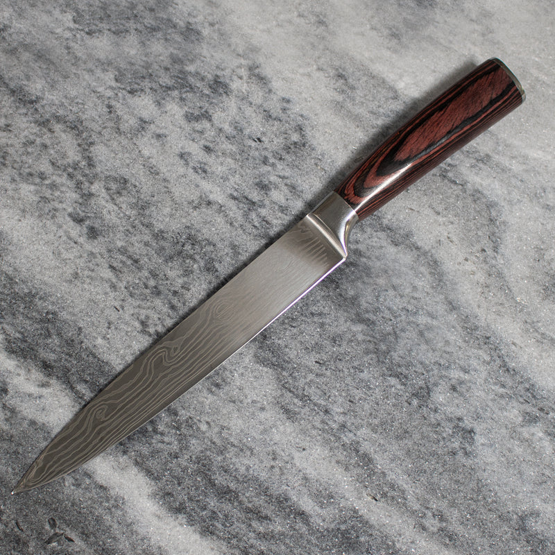 Japanese Damascus print series - Slicing knife