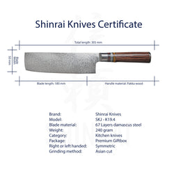 Micarta Jewels Serie - Nakiri Knife