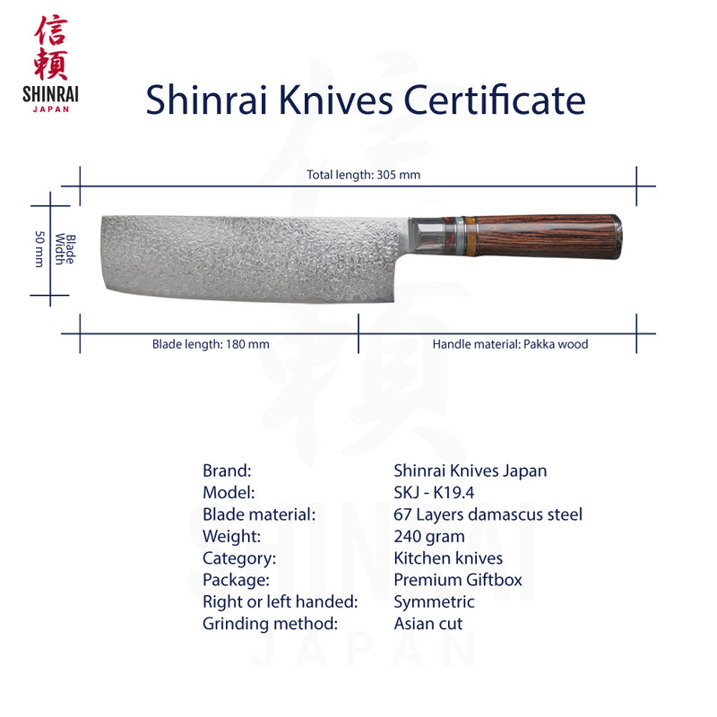 Micarta Jewels Serie - Nakiri Knife