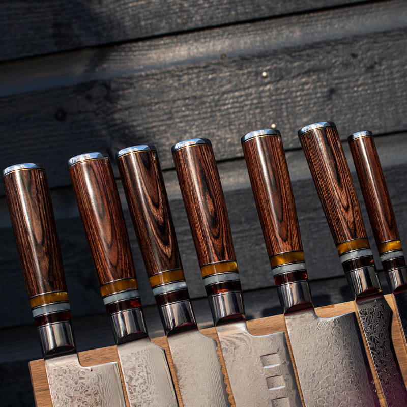 Micarta Jewels Serie - 7 piece set