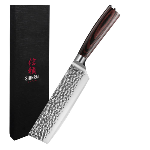 Hammered Stainless Steel Series  - Nakiri knife