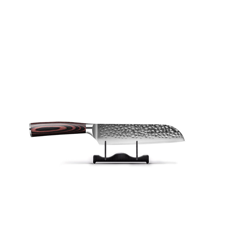 Hammered Stainless Steel Series - Santoku knife 18cm – ShinraiKnives