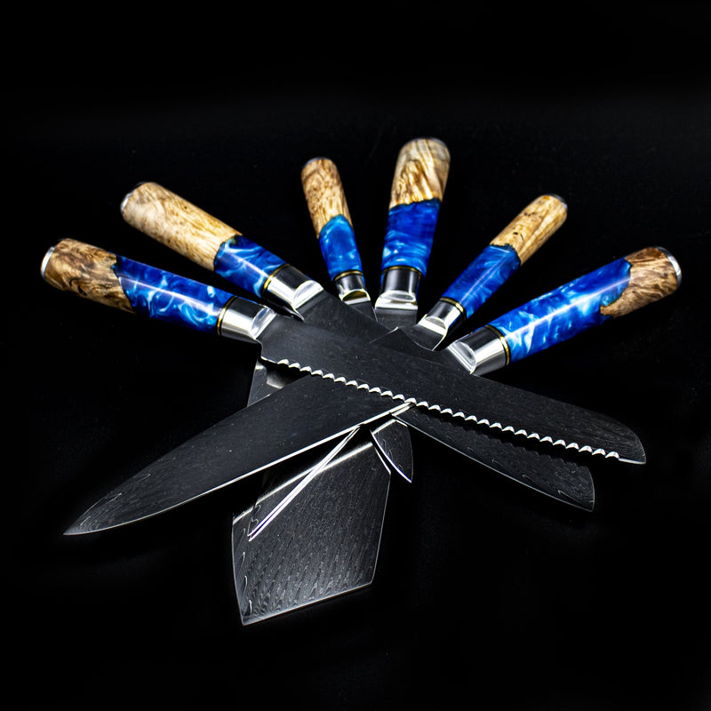 Epoxy Sapphire Series - 6-piece knife set
