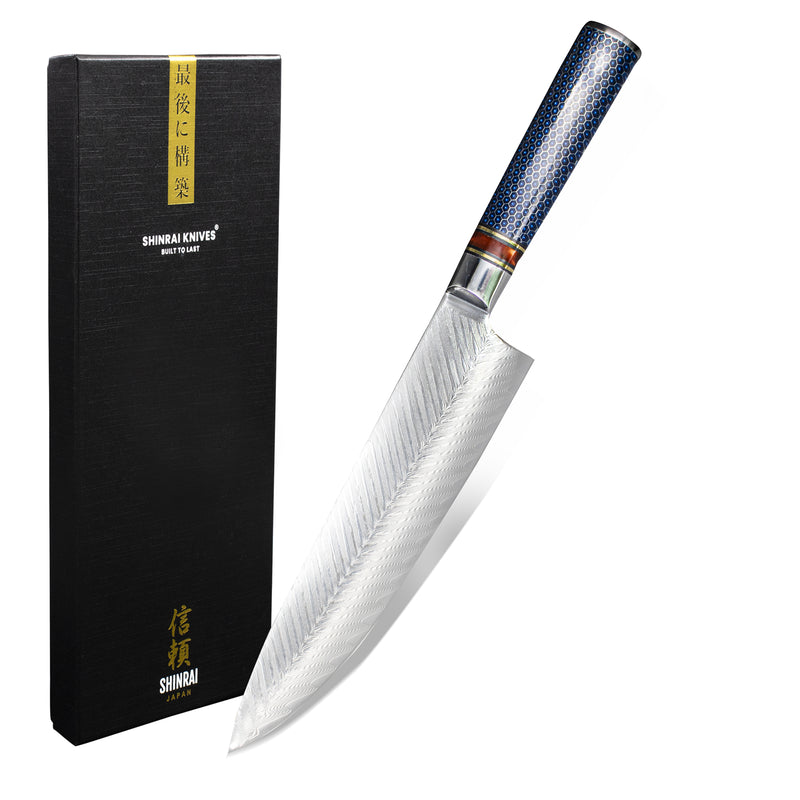 Special Edition - Dragonfire Micarta Jewels - Chef knife 20 cm