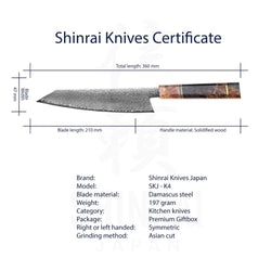 Kiritsuke Octagons Series - Kiritsuke Knife Style 1