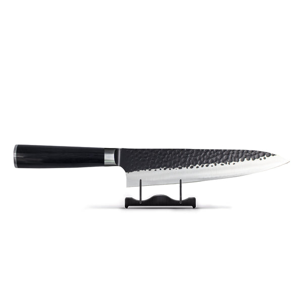 Hammered Stainless Steel Black Series - Chef's knife