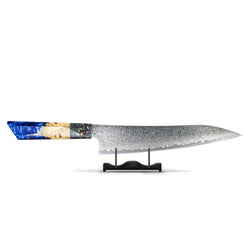 Special Edition - Sapphire Epoxy Jewels - Chefs Knife