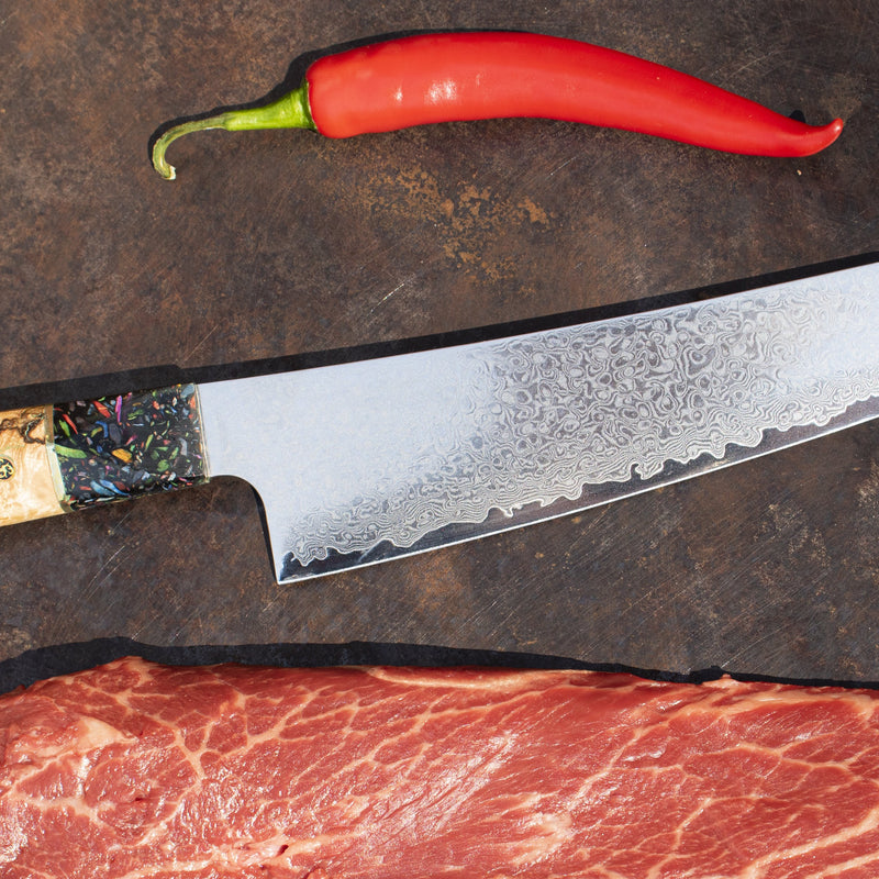 Special Edition - Diamond Epoxy Jewels Series - Chef's knife