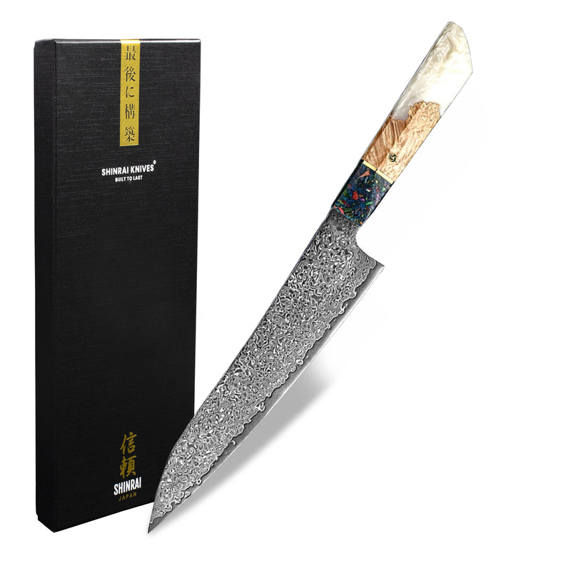 Special Edition - Diamond Epoxy Jewels Series - Chef's knife