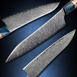 Special Edition - Ruby Epoxy Jewels - Chefs Knife