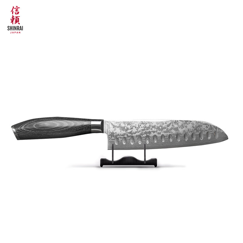 Damascus Pakka Wood Series - 6-piece knife set