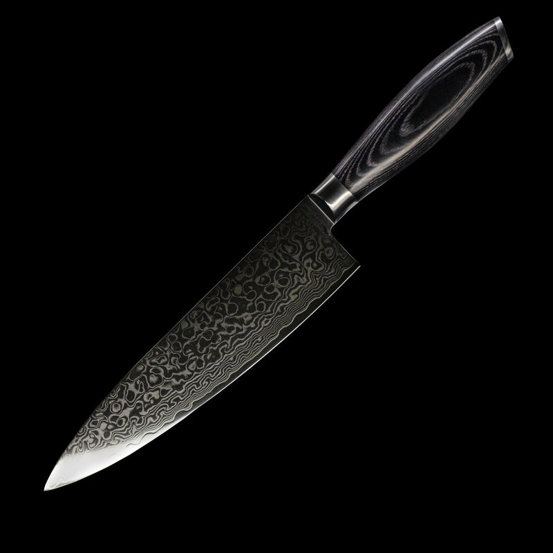 Damascus Pakka Wood Series -  Chef's Knife