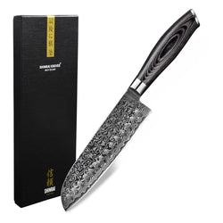 Damascus Pakka Wood Series - Santoku Knife
