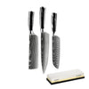 EPOXY ONYX 3-PIECE KNIFE SET + SHARPENING STONE