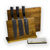 EPOXY ONYX 3-PIECE KNIFE SET + SHARPENING STONE + MAGNETIC HOLDER + CUTTING BOARD