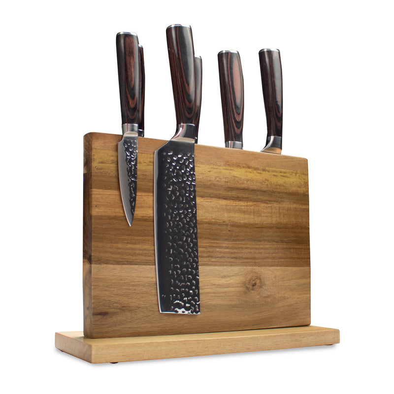 Hammered stainless steel 6-piece knife set – KookGigant