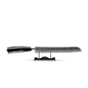 DAMASCUS PRINT EPOXY ONYX - BREAD KNIFE 20 CM