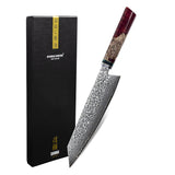 Ruby Octagon Damascus Kiritsuke 23 cm - Special Edition Keukenmessen Shinrai Japan 